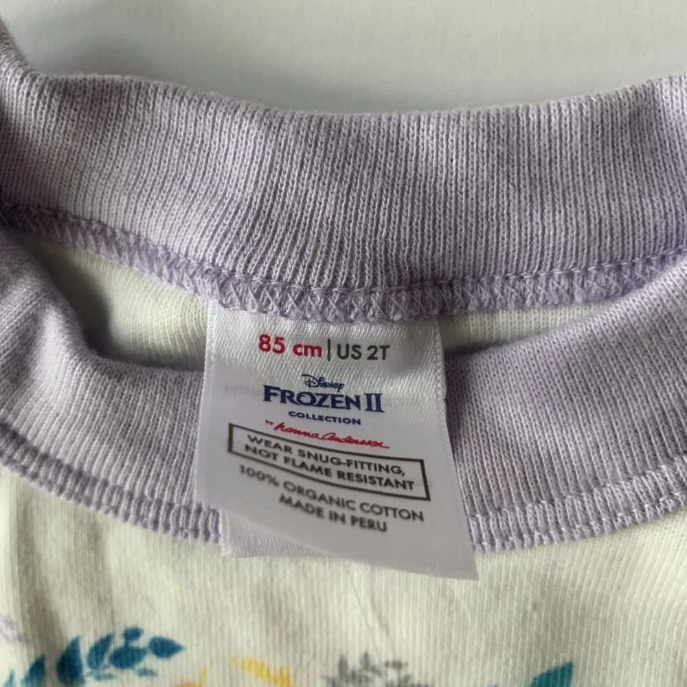 NWT Hanna Andersson Girl Frozen Long John Pajama 2T